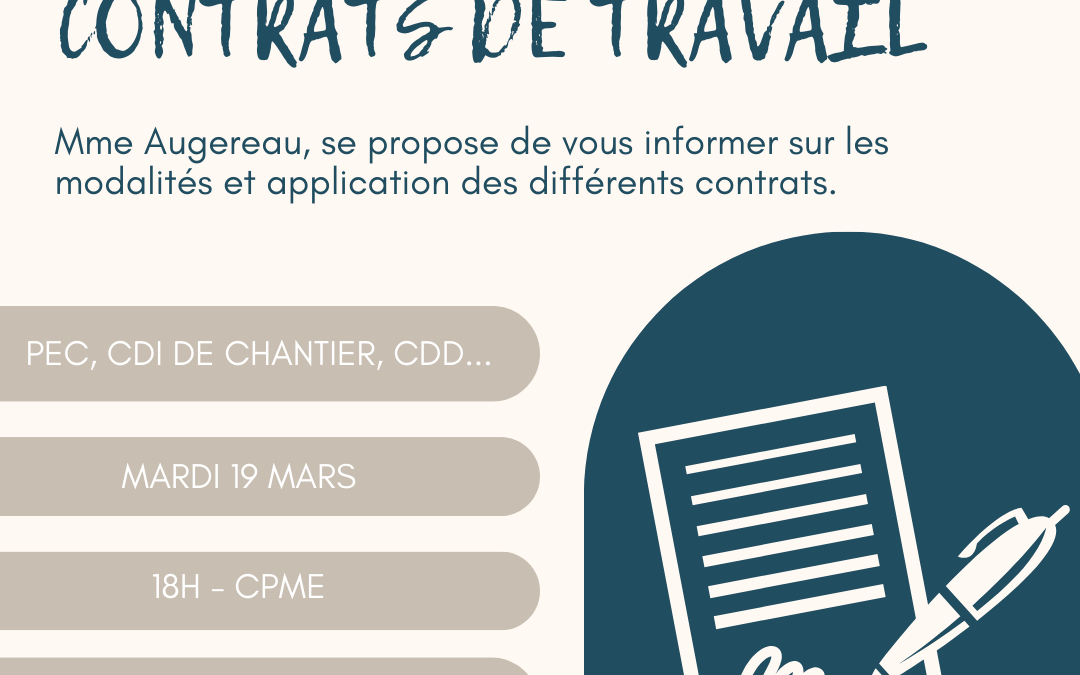 Les différents contrats de travail