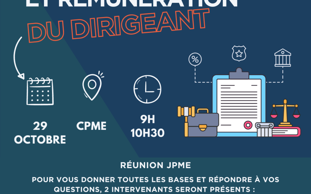 Réunion JPME – Forme juridique et rémunération du dirigeant